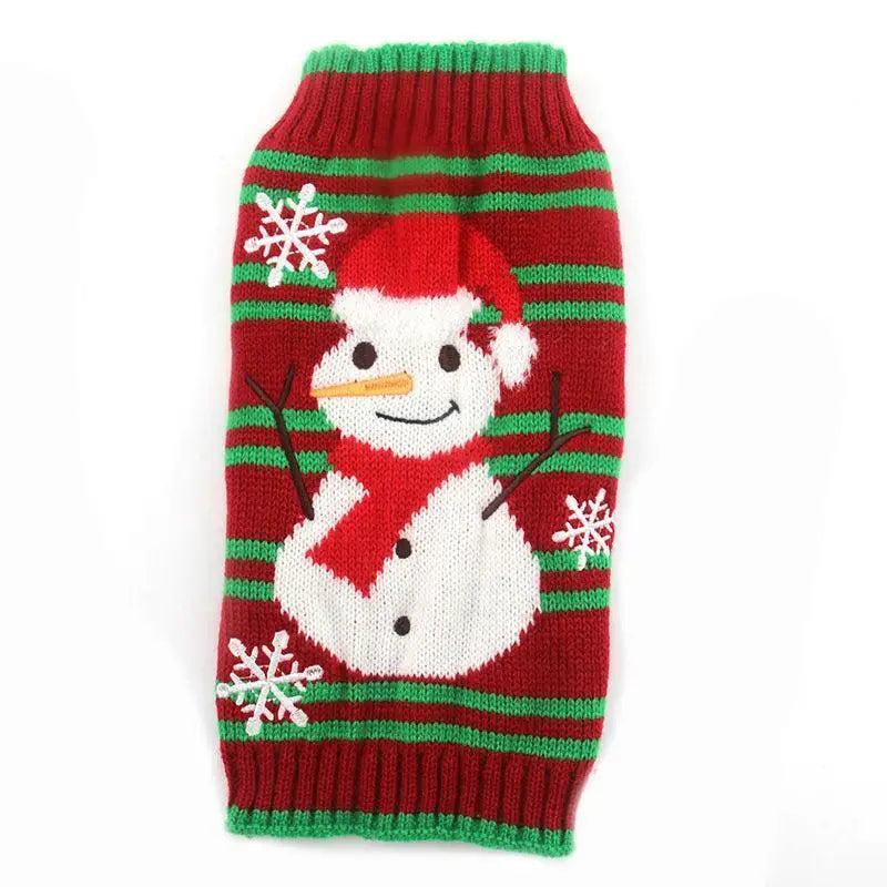 Cozy Snowman Sweater for Pets Winter Wear Festive Style