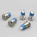 Metal Push Button Switch With LED Ring Light Waterproof