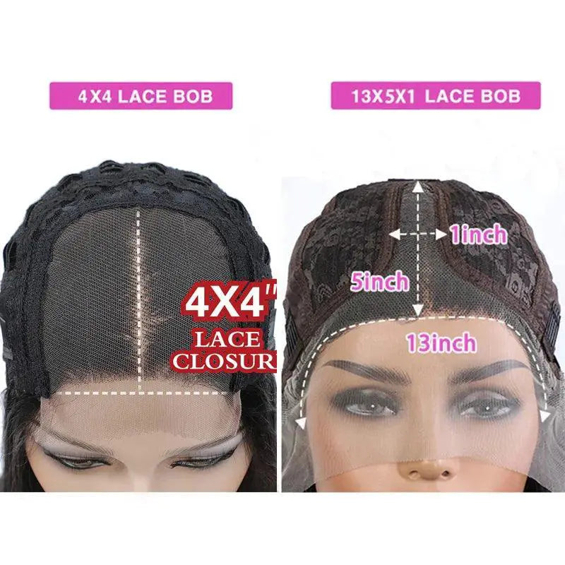 Brazilian Straight Bob Lace Front Wig Remy Human Hair