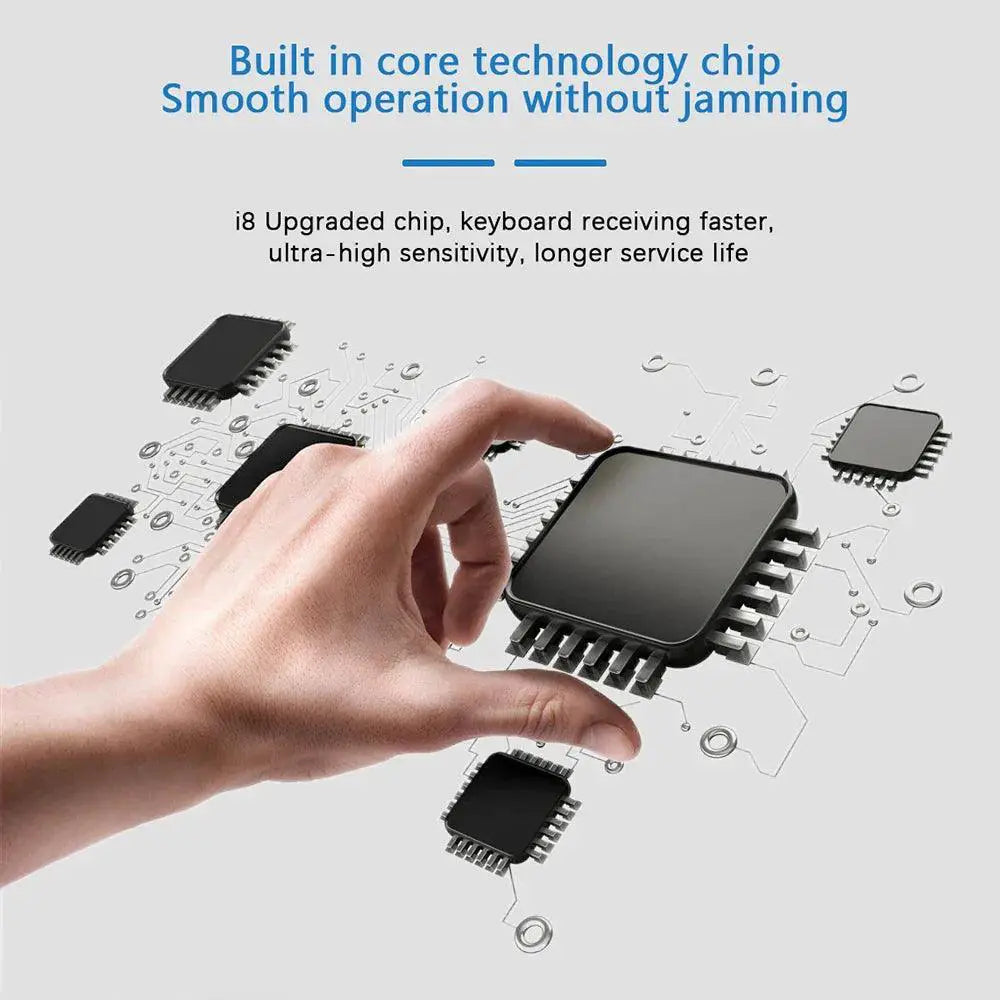 2.4G Air Mouse With Backlit Touchpad Keyboard Wireless