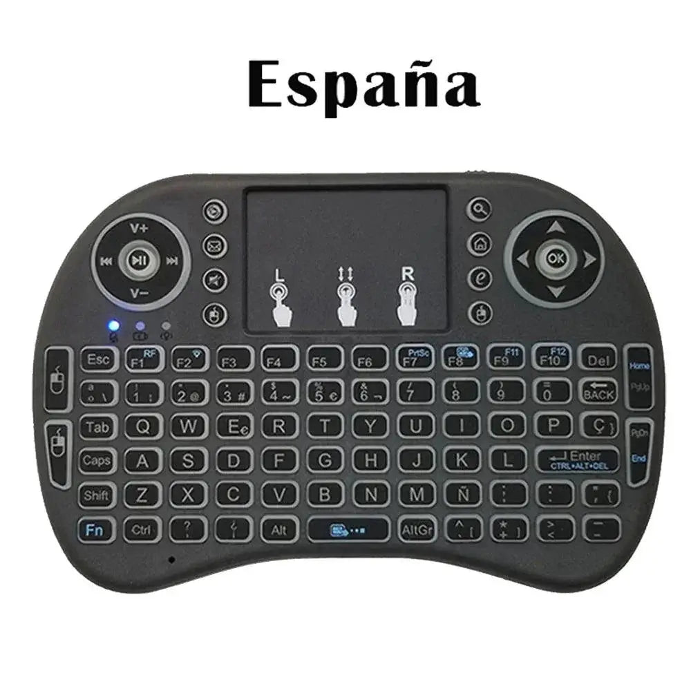 2.4G Air Mouse With Backlit Touchpad Keyboard Wireless
