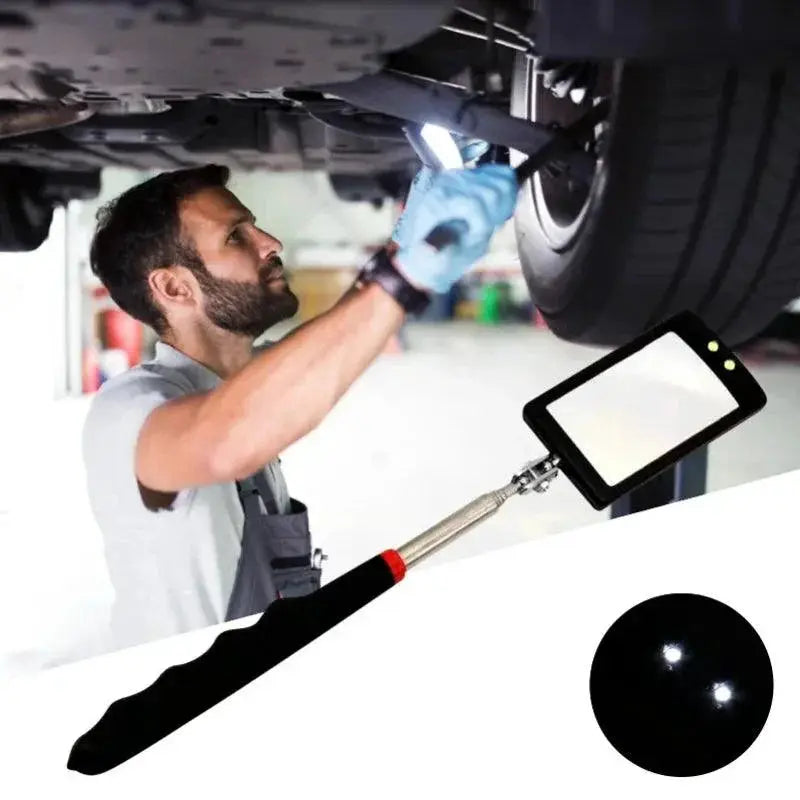 360 Degree LED Inspection Mirror With Telescopic Handle