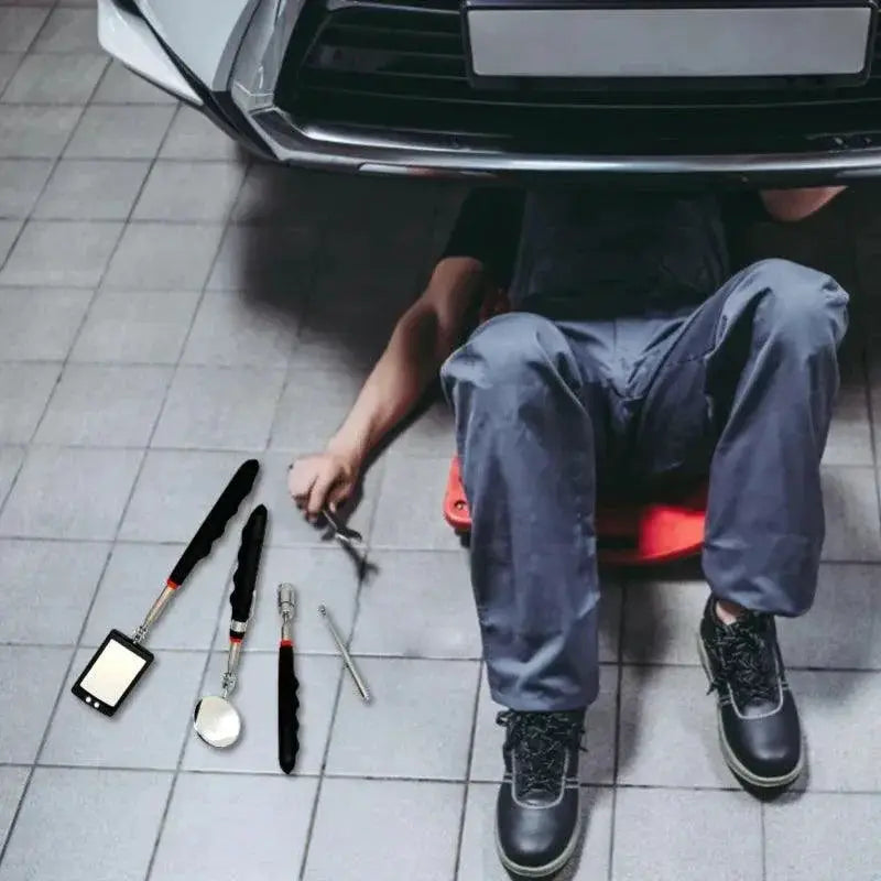 360 Degree LED Inspection Mirror With Telescopic Handle