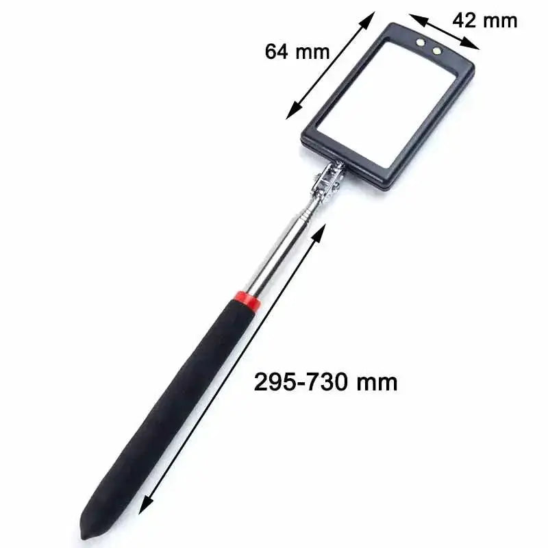 360 Degree LED Inspection Mirror With Telescopic Handle