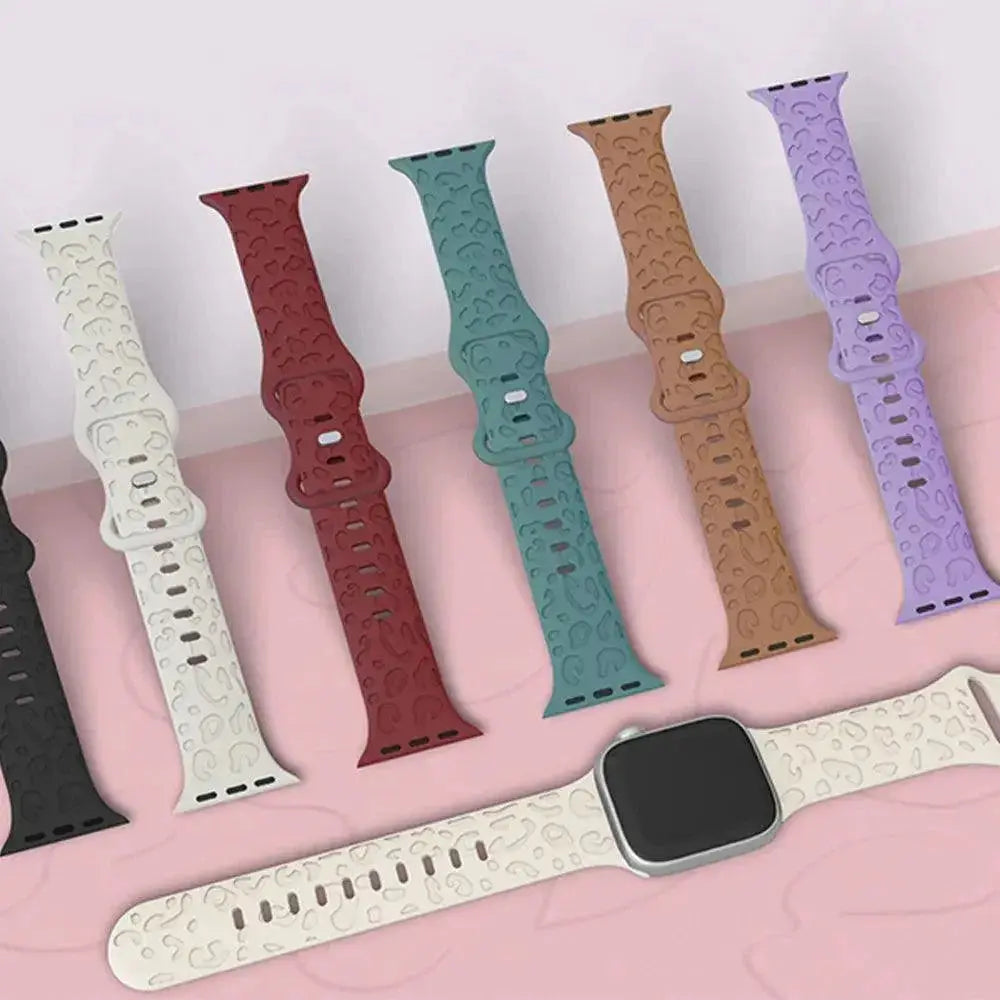 Engraved Silicone Apple Watch Band Personalize Your Style
