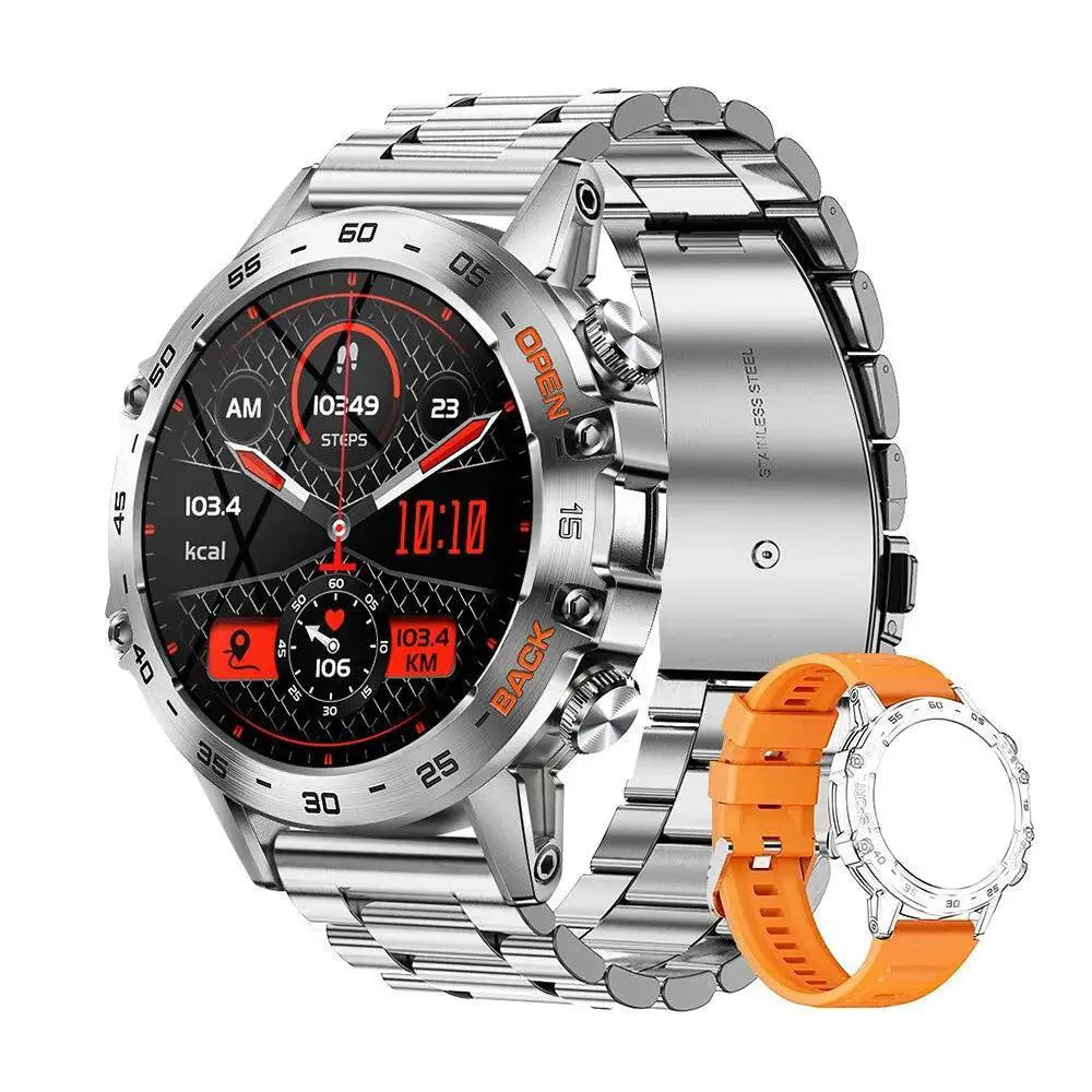 Melanda Steel Fitness Smartwatch With Bluetooth Calling