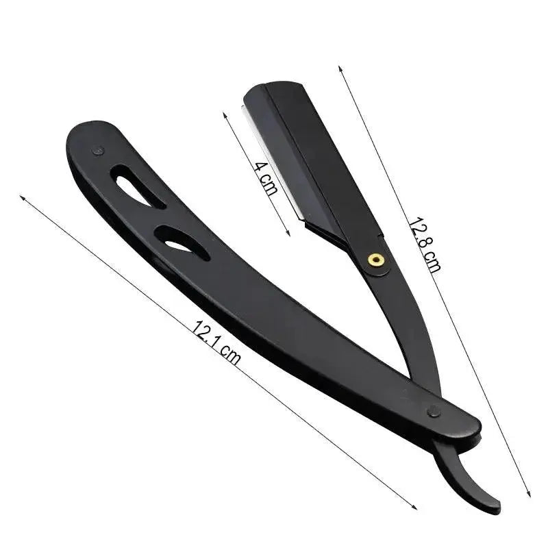 Classic Stainless Steel Shaving Razor Set With Knife Holder