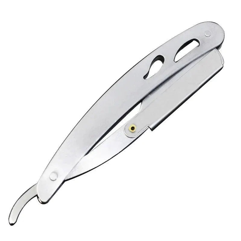 Classic Stainless Steel Shaving Razor Set With Knife Holder