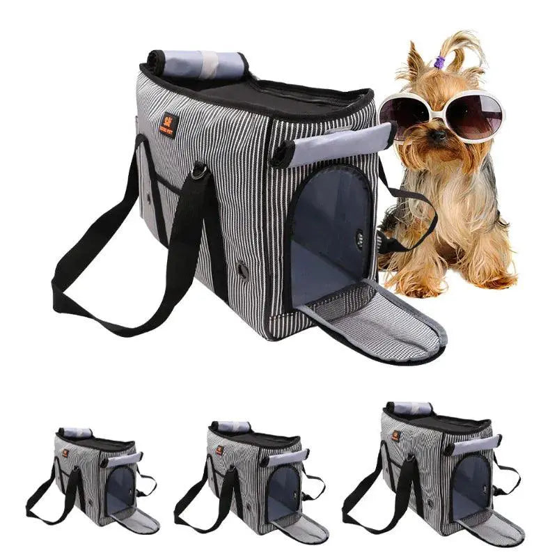 Portable Pet Carrier Bag Stylish Lightweight Travel Handbag