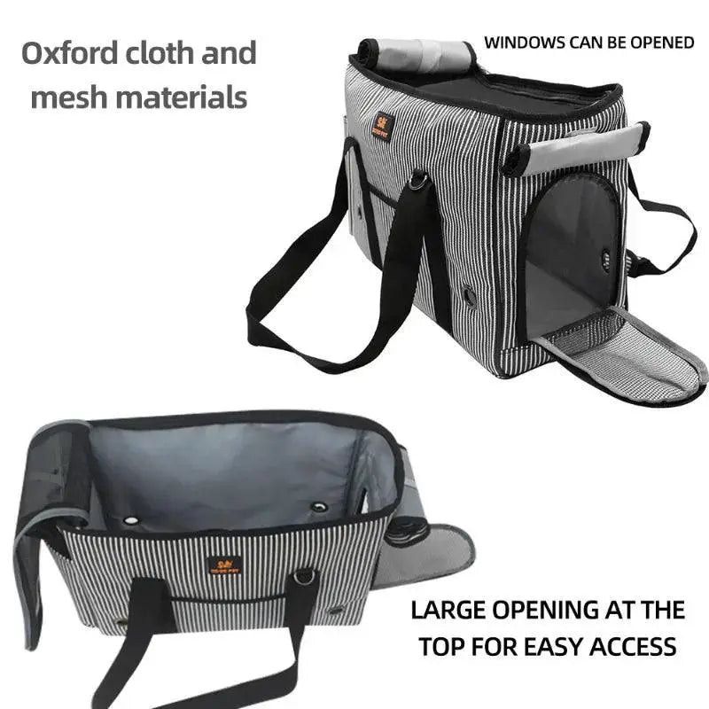 Portable Pet Carrier Bag Stylish Lightweight Travel Handbag