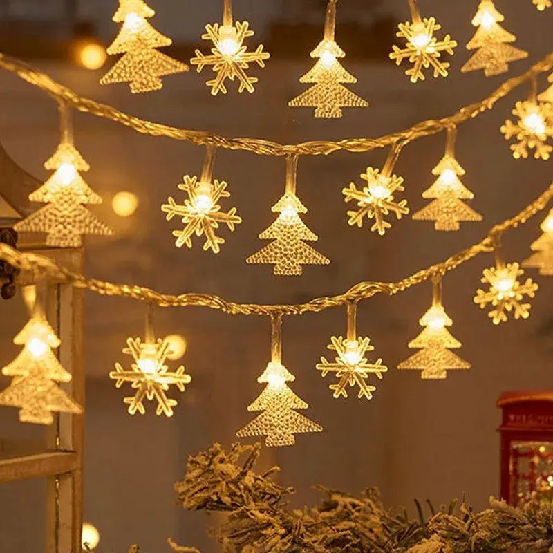 Enchanting Snowflake LED String Lights for Christmas Decor