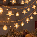 Warm Snowflake LED Lights for Xmas Decor
