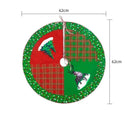 Charming Elk And Santa Christmas Tree Skirt 62cm Decor