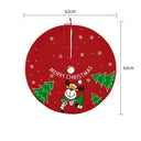 Charming Elk And Santa Christmas Tree Skirt 62cm Decor