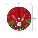 Charming Elk And Santa Christmas Tree Skirt 62cm Decor