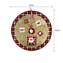 Charming Elk And Santa Christmas Tree Skirt 62cm Decor