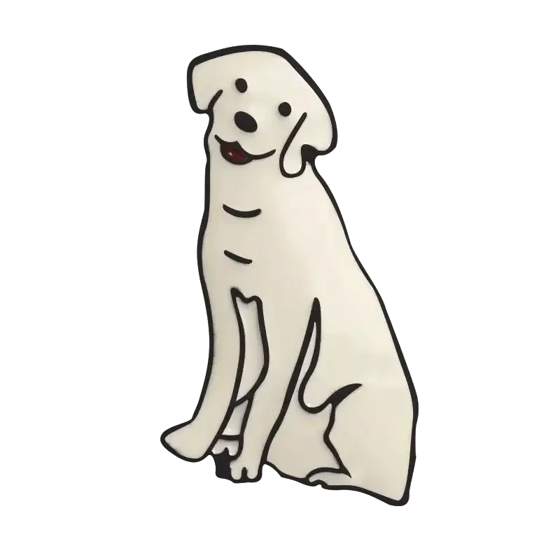 Cartoon Dog Enamel Pins Corgi Bulldog Brooch Collection