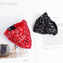 Pet Dog Bandana Collar With Leather Accessories Cute Design