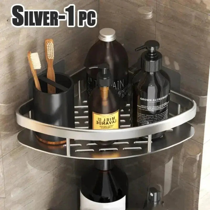 Aluminum Shower Caddy Space Saving Corner Organizer