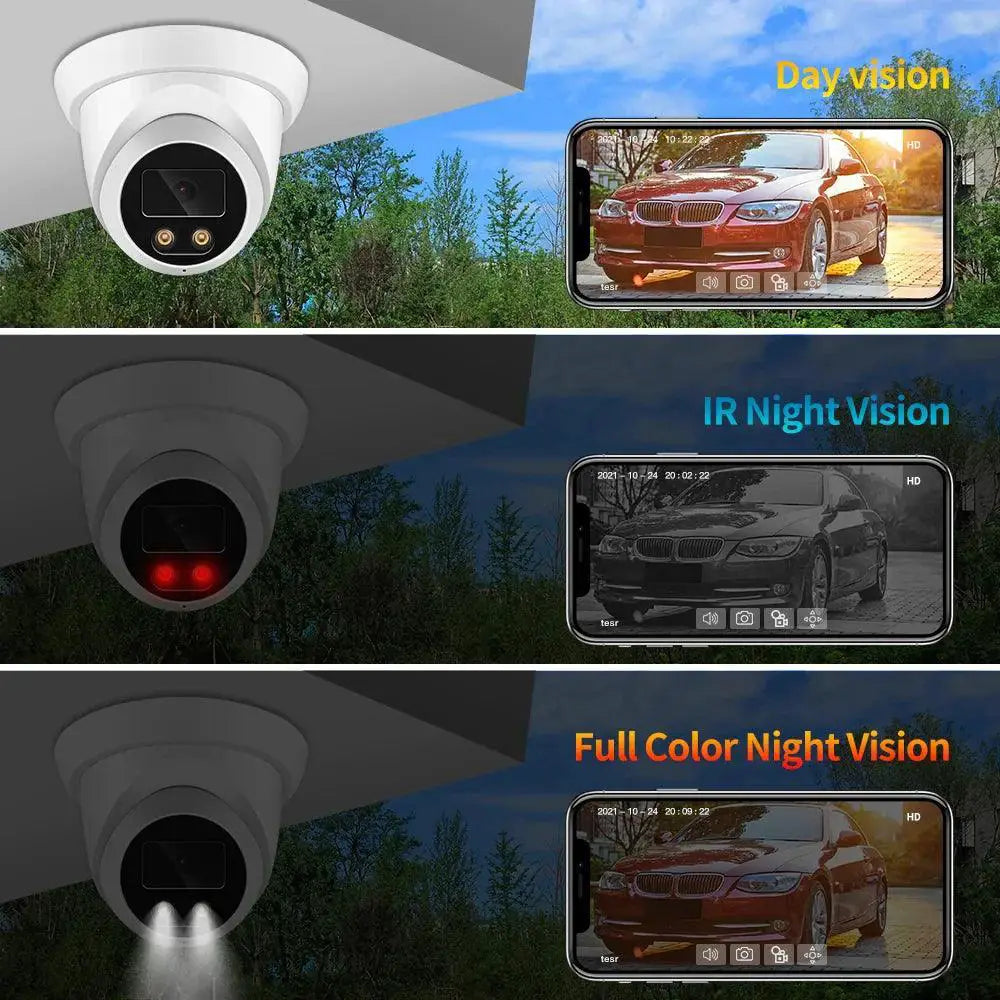 4K Outdoor IP Security Camera With Night Vision Access