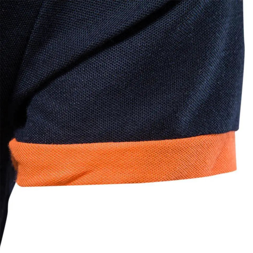 Embroidered Cotton Polo Shirts Slim Fit Elegance