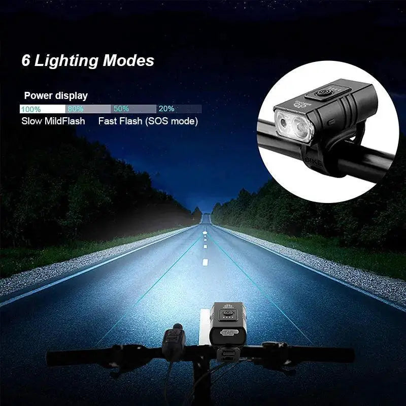 T6 LED Front Bicycle Light for Maximum Visibility and Safety
