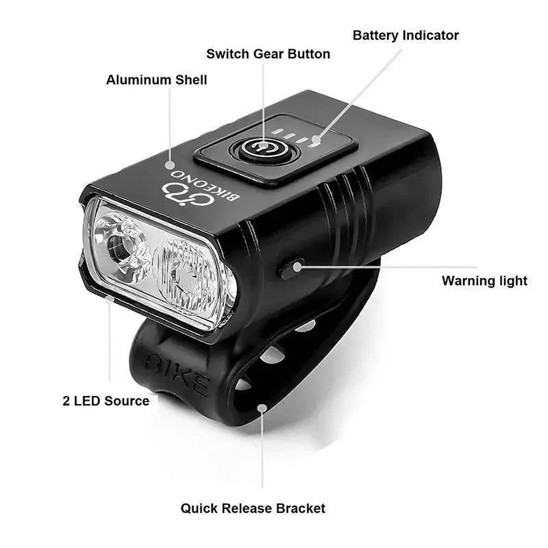T6 LED Front Bicycle Light for Maximum Visibility and Safety