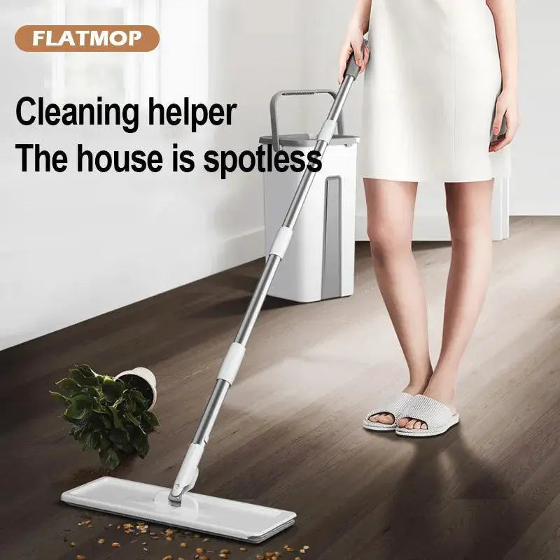 Magic Floor Mop With Rotating Bucket Effortless Cleaning
