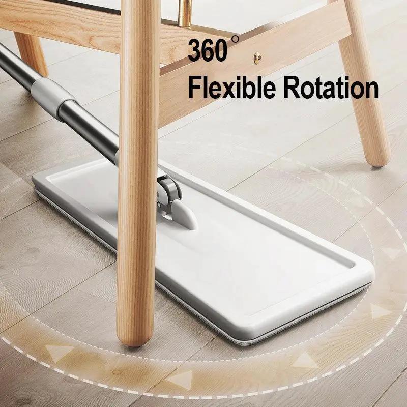 Magic Floor Mop With Rotating Bucket Effortless Cleaning