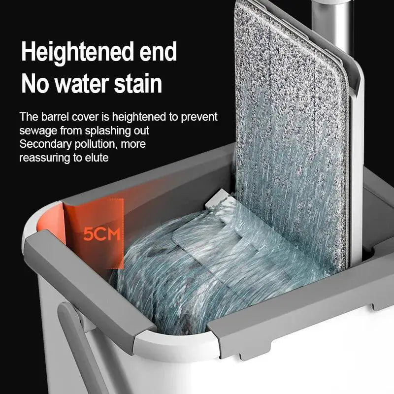 Magic Floor Mop With Rotating Bucket Effortless Cleaning
