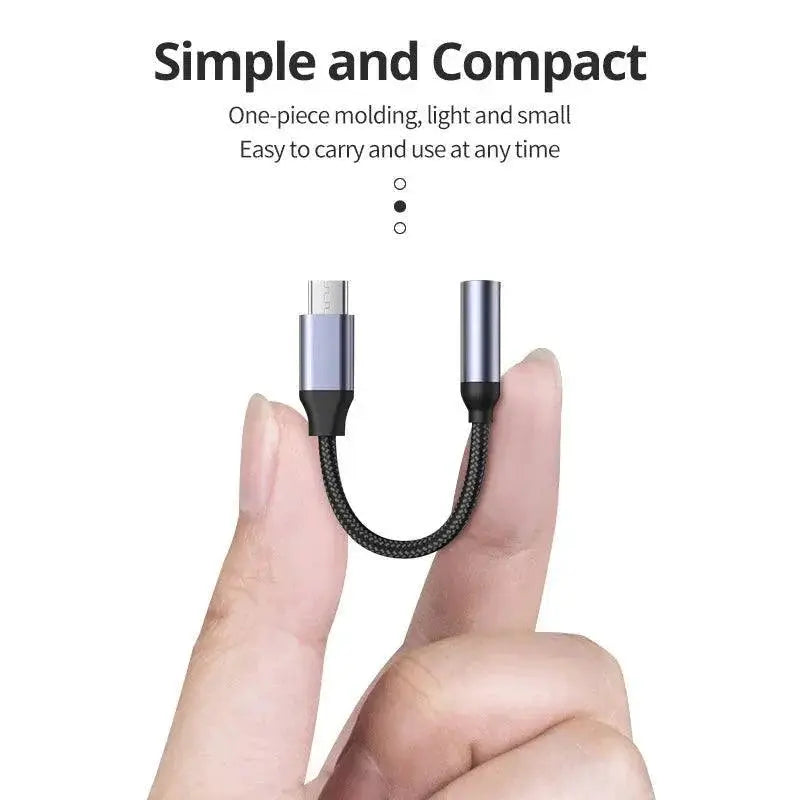 USB C To 3 Point 5mm Audio Adapter Premium Sound Samsung LG