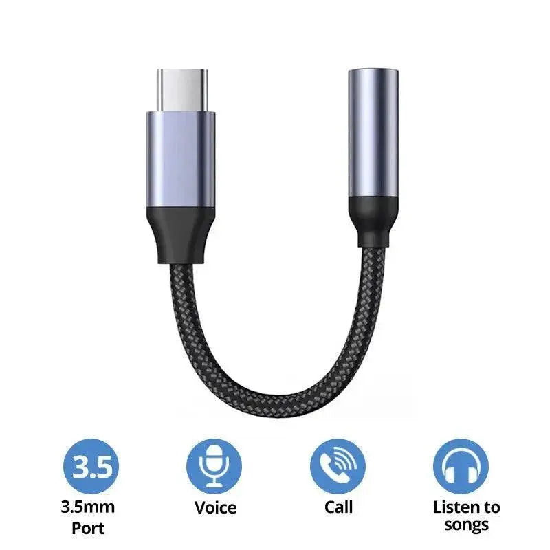 USB C To 3 Point 5mm Audio Adapter Premium Sound Samsung LG