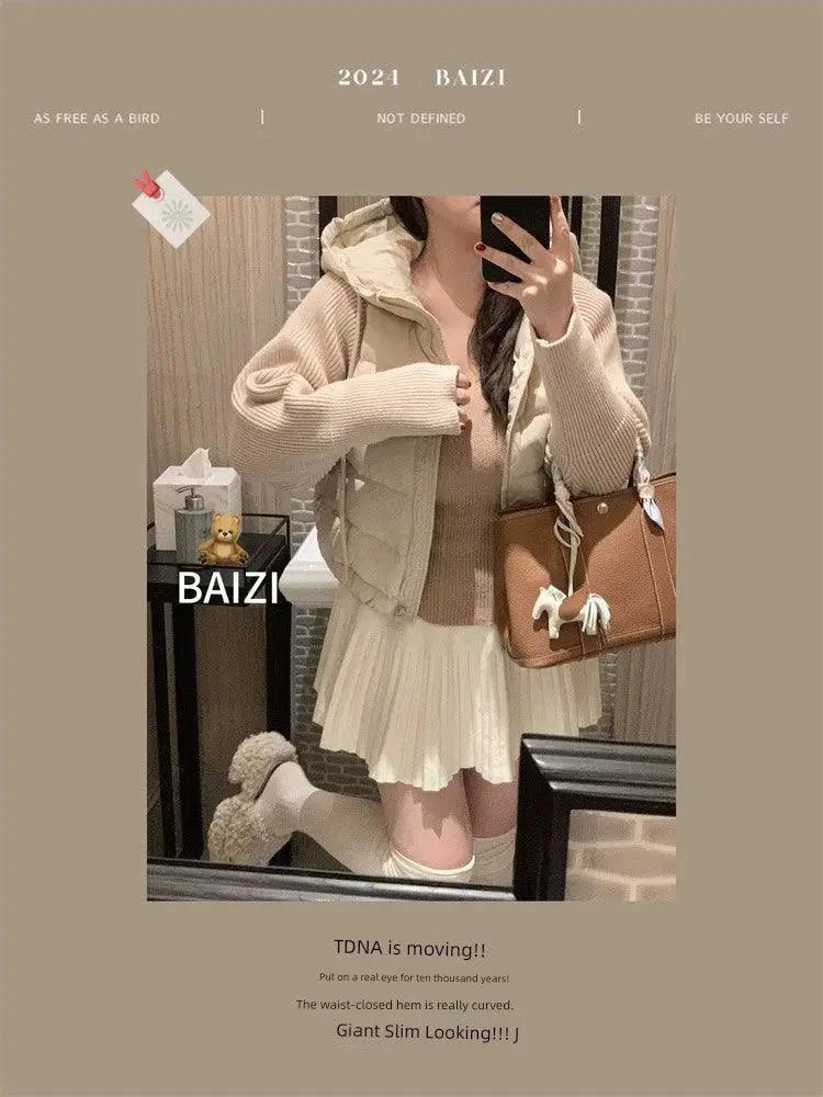 Autumn Chic Korean Sweater Cozy Fleece Lined Thermal Wear