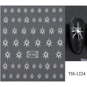 Metallic 3D Nail Art Decals Silver And Gold Palette Set