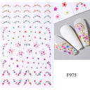 Metallic 3D Nail Art Decals Silver And Gold Palette Set