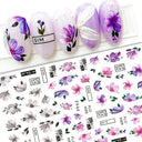 Metallic 3D Nail Art Decals Silver And Gold Palette Set