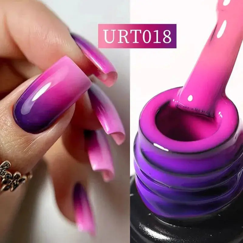 Thermal Gel Polish Set Color Changing Nail Shine Kit
