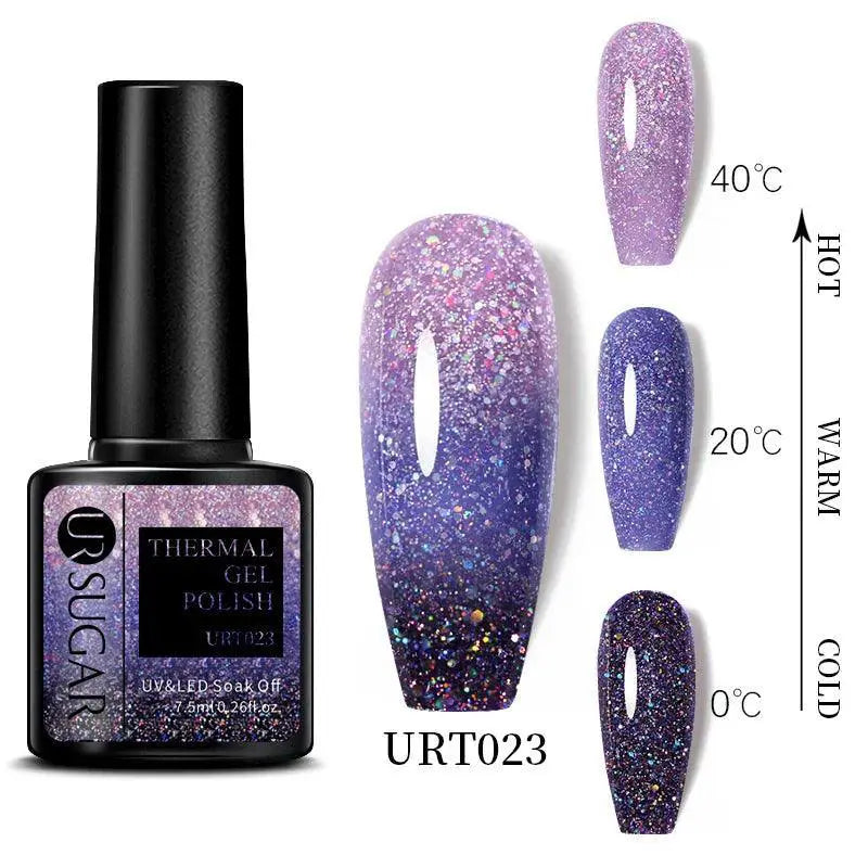 Thermal Gel Polish Set Color Changing Nail Shine Kit