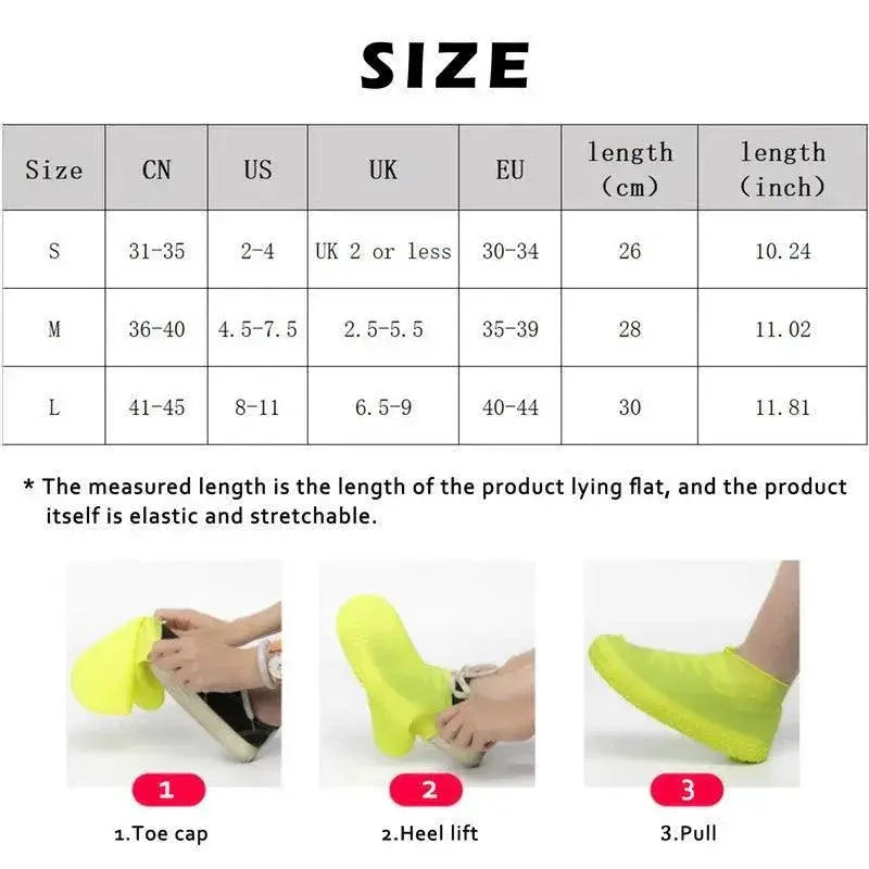 Waterproof Silicone Shoe Covers for All Weather Protection