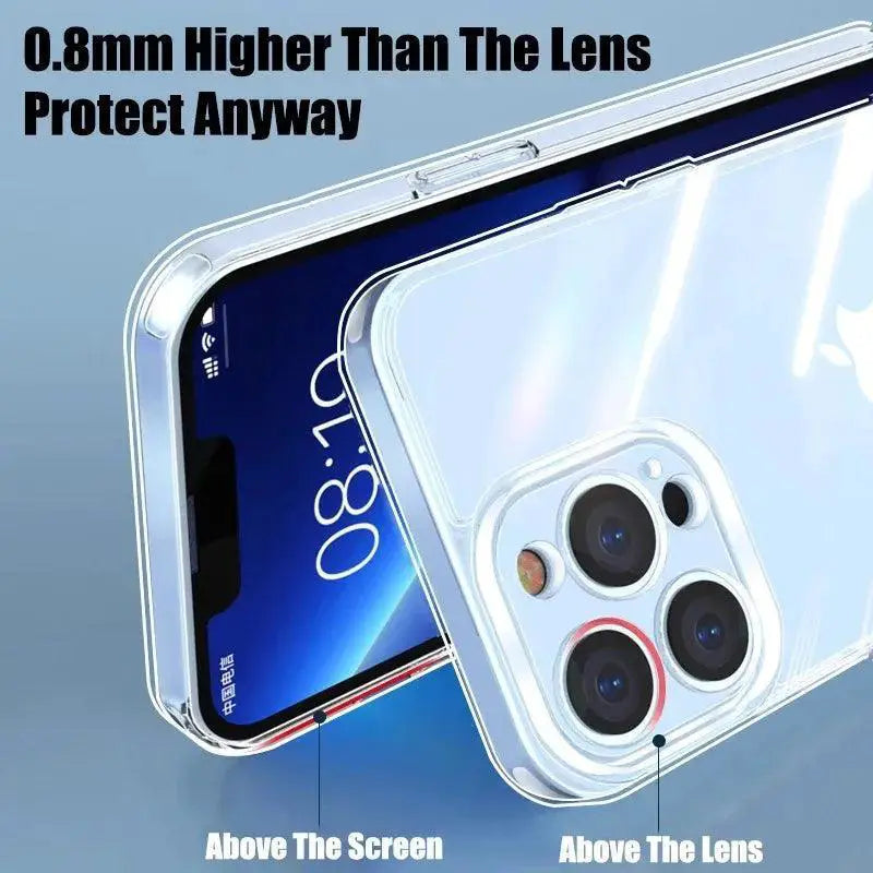 Clear Silicone Phone Case For IPhone Sleek Durable Cover