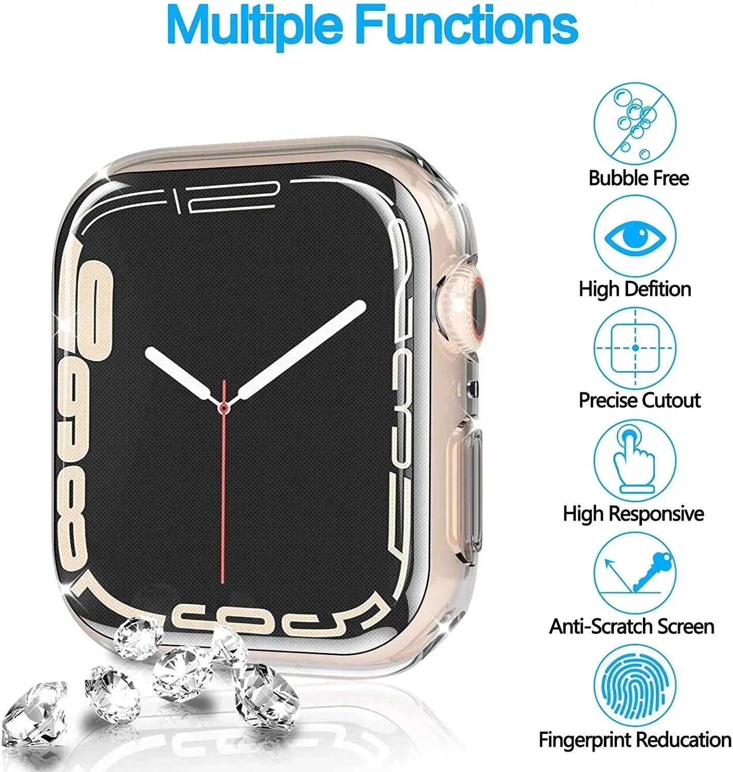 Apple Watch TPU Bumper Cover Combo for Full Protection