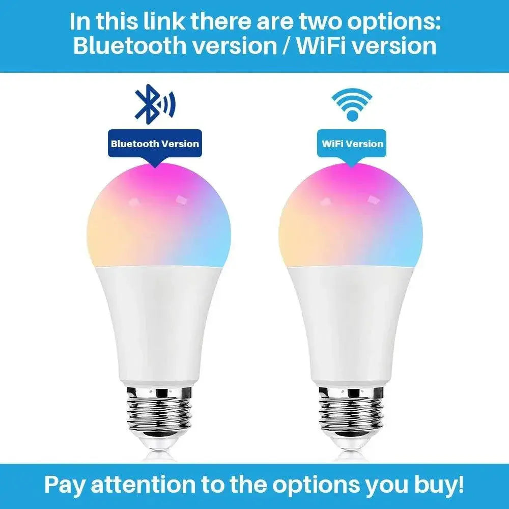 Smart LED Light Bulb Colorful Dimmable App Voice Control