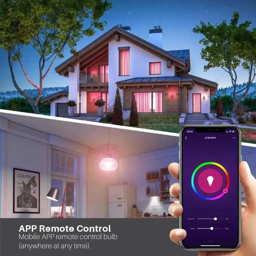 Smart LED Light Bulb Colorful Dimmable App Voice Control