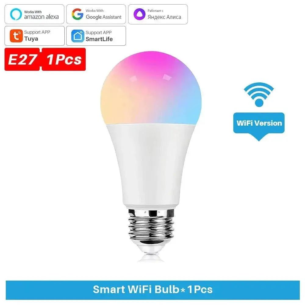 Smart LED Light Bulb Colorful Dimmable App Voice Control