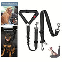 Dog Safety Belt Set Elastic Bungee Reflective Design