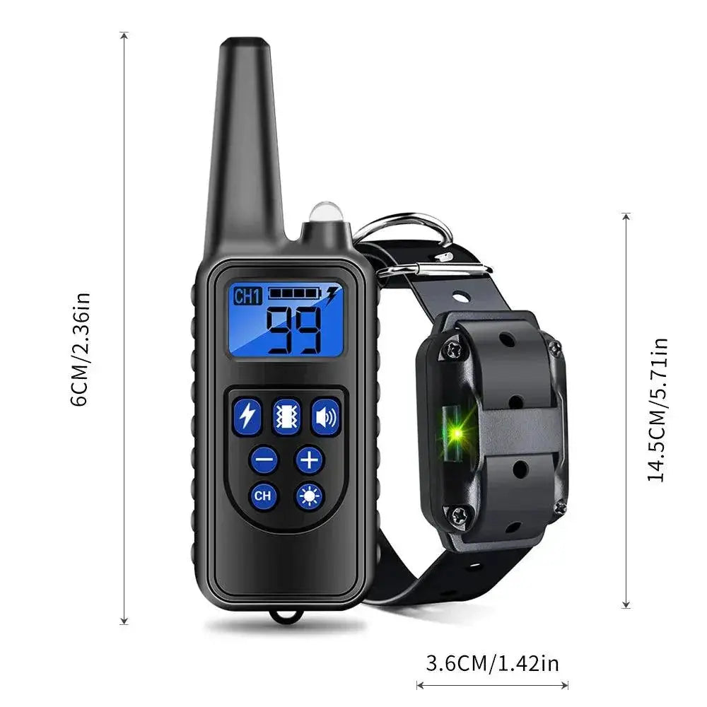 Rechargeable Dog Training Collar With Remote Shock Vibration