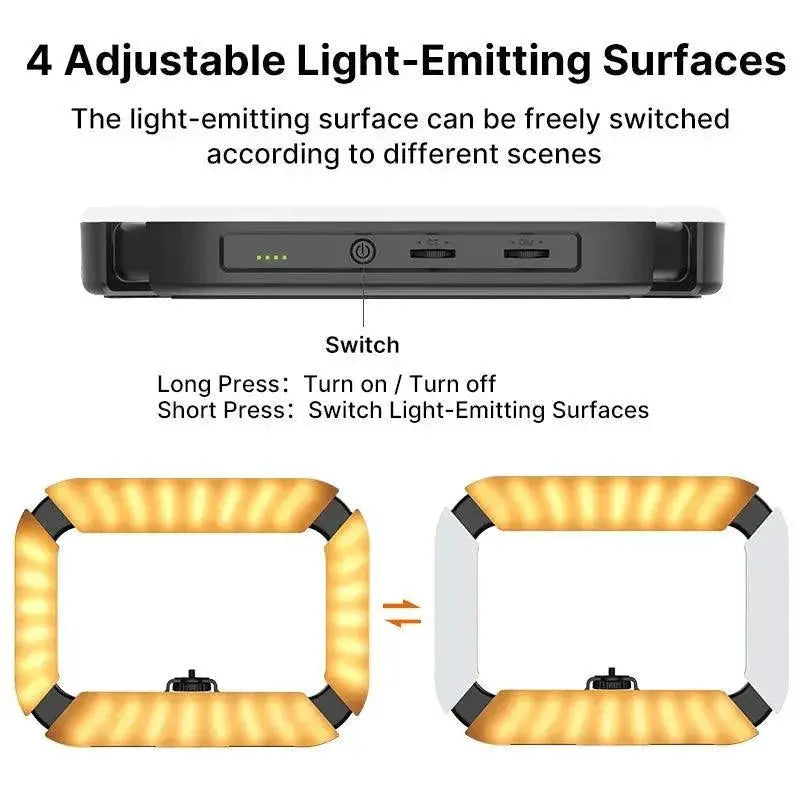 Smartphone Video Rig With Adjustable LED Ring Light
