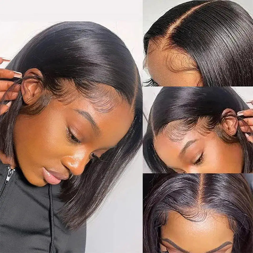 Premium Brazilian Human Hair Straight Lace Front Wig