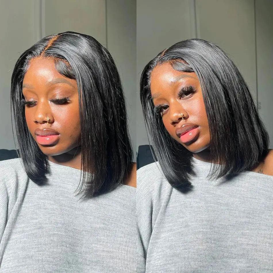 Premium Brazilian Human Hair Straight Lace Front Wig