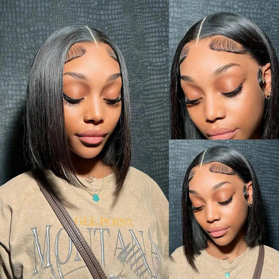 Premium Brazilian Human Hair Straight Lace Front Wig
